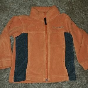 Orange and grey Columbia fleece